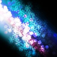 Winter delightful snowfall background N114
