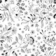 Flower Seamless Floral Pattern or Background Thin Nice and Beautiful