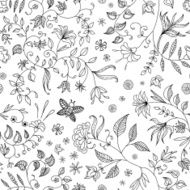 Seamless Floral Pattern Vector