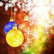 Winter delightful snowfall background N121