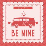 Cute Love Or Saint Valentine Card Template Editable N3