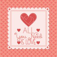 Cute Love Or Saint Valentine Card Template Editable N5
