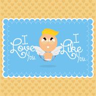 Cute Love Or Saint Valentine Card Template Editable N9