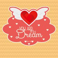 Cute Love Or Saint Valentine Card Template Editable N12