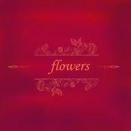 Abstract background with flowers in vintage style N27