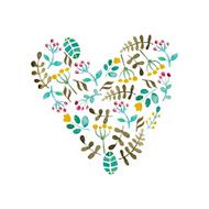 Watercolor heart N20