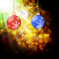 winter holiday christmas balls background N9