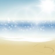 Tropical summer beach