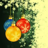 winter holiday christmas balls background N12