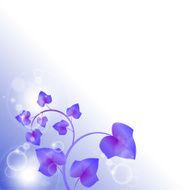 bright purple leaves with bubbles
