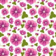 Vector seamless tiling patterns - romantic flowers
