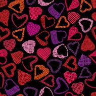 Hears seamless pattern love valentine and wedding theme