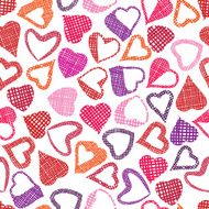 Hears seamless pattern love valentine and wedding theme N2