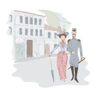 Lady and officer