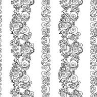 black swirls on a white background N2