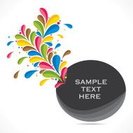 creative flora label or banner cover design N2