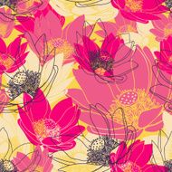 Vector seamless floral pattern N285
