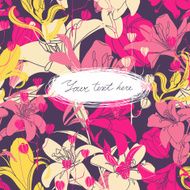 Vector Floral card with place for your text N25