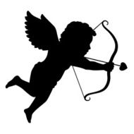 Silhouette of Cupid