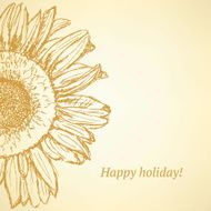 Sketch sunflower N2
