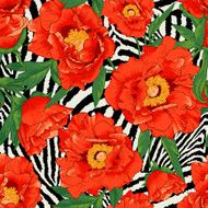Beautiful tropical seamless flower pattern N3