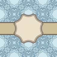 Vintage vector flower frame N48