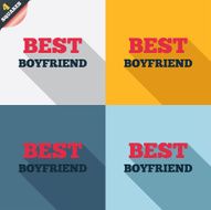 Best boyfriend sign icon Award symbol N2