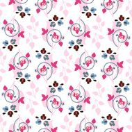 Seamless color decorative flower pattern N19