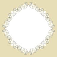 Round floral background