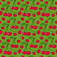 Cherries - seamless vector pattern