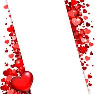 background of red hearts