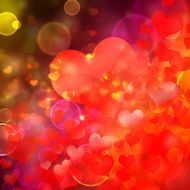 heart shaped bokeh background