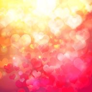 heart shaped bokeh background N3