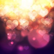 heart shaped bokeh background N6
