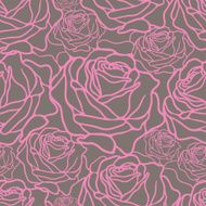 pattern with roses N10