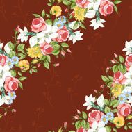 Seamless Pattern with Vintage Wildflowers N4