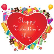 Valentine&#039;s day icons elements collection