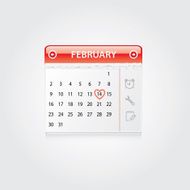 February 14 on the calendar N2