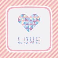 Triangle pattern love card1