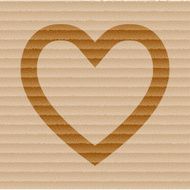 Heart Flat modern web button and space for your text