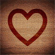 Heart Flat modern web button and space for your text N2