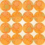 Autumn concept seamless pattern of circles N2