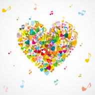 heart Musical Note