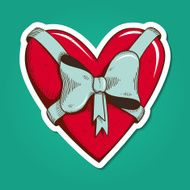 Heart with bow N3
