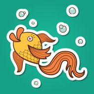 Golden fish character
