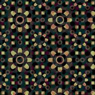 Seamless floral pattern with geometric N2