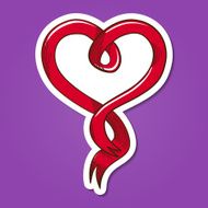 heart ribbon N4