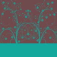 Retro floral background N9