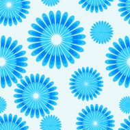 Blue floral semless background N2