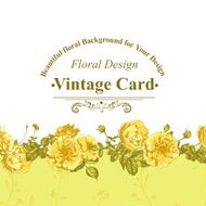 Seamless Border of blossom roses N2